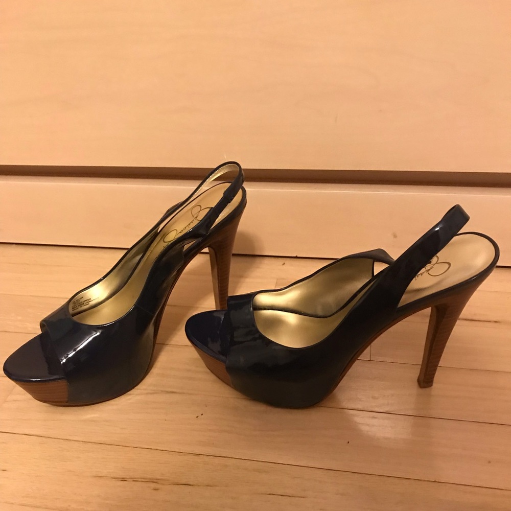 Navy blue heels